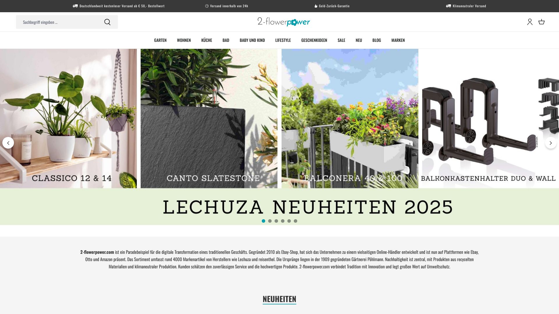 Screenshot von 2-flowerpower.com