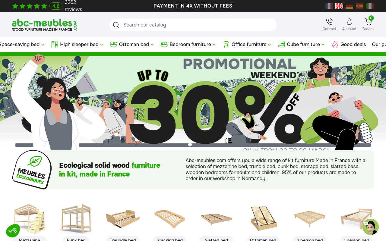 Screenshot von abc-meubles.com