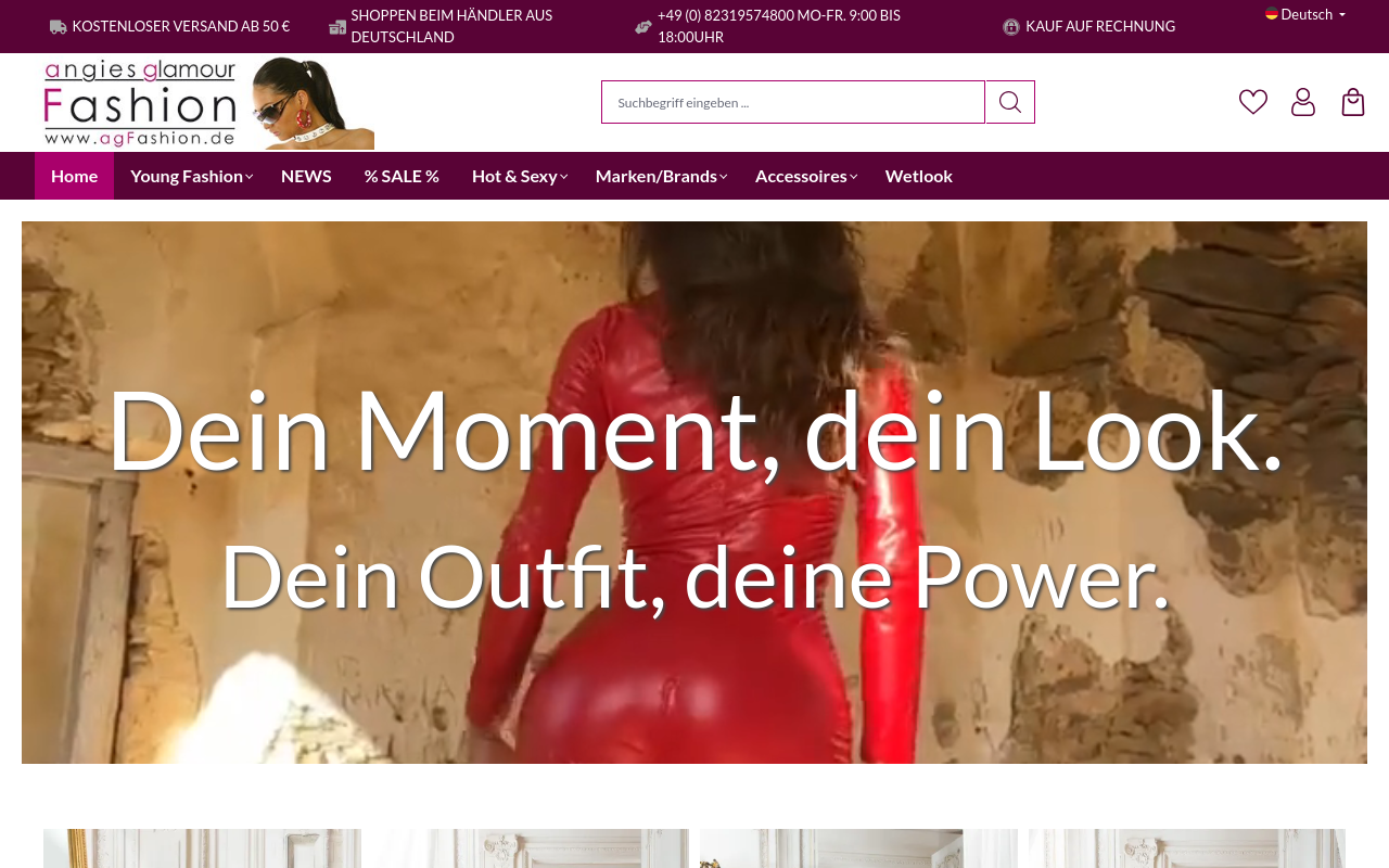 Screenshot von agfashion.de