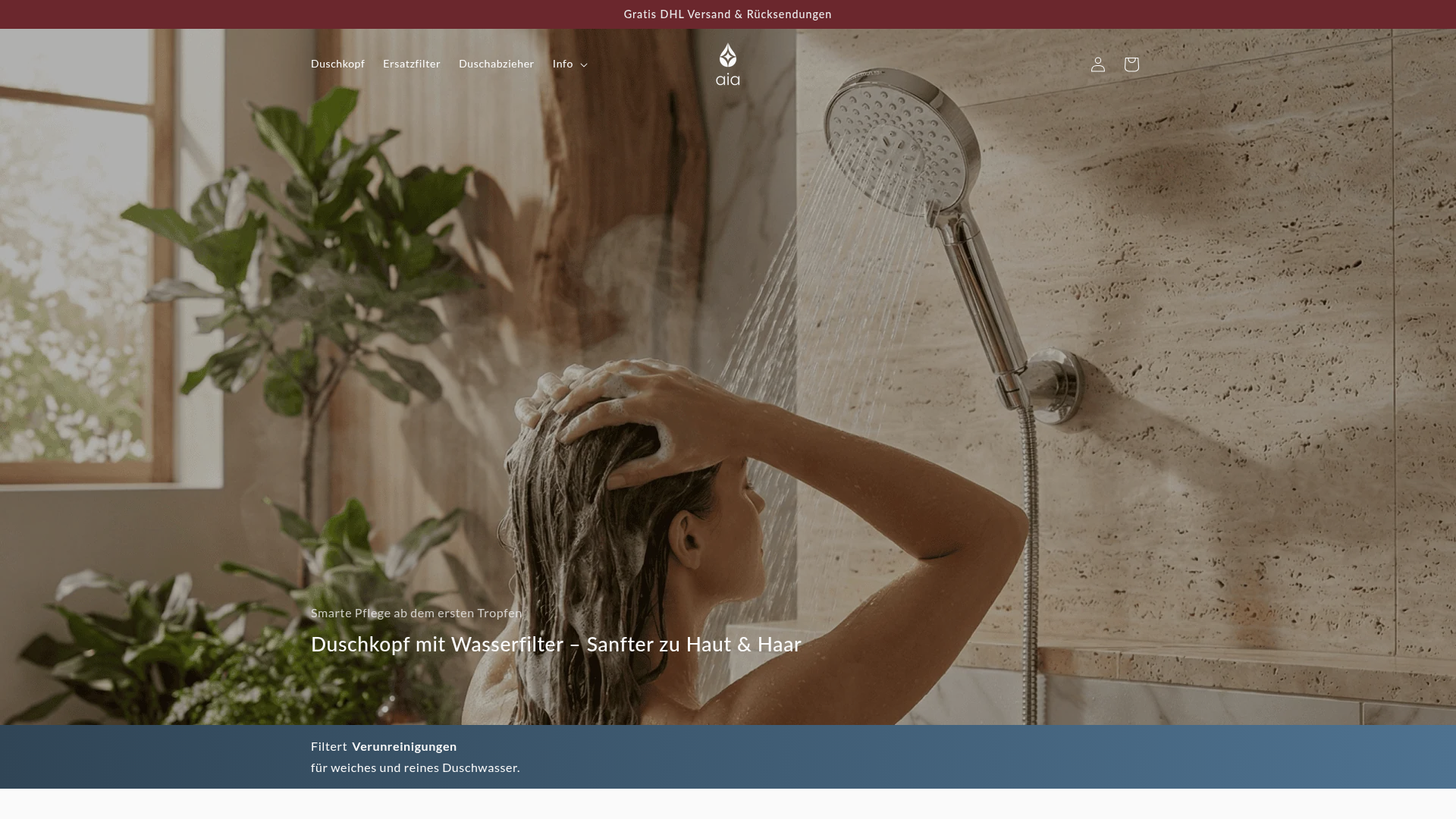 Screenshot von aiapure.com