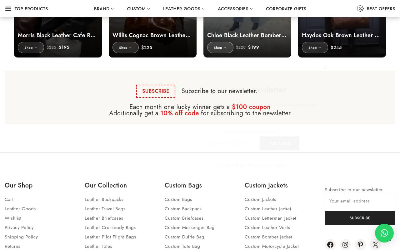 Screenshot von Alaskan Leather Company (US)