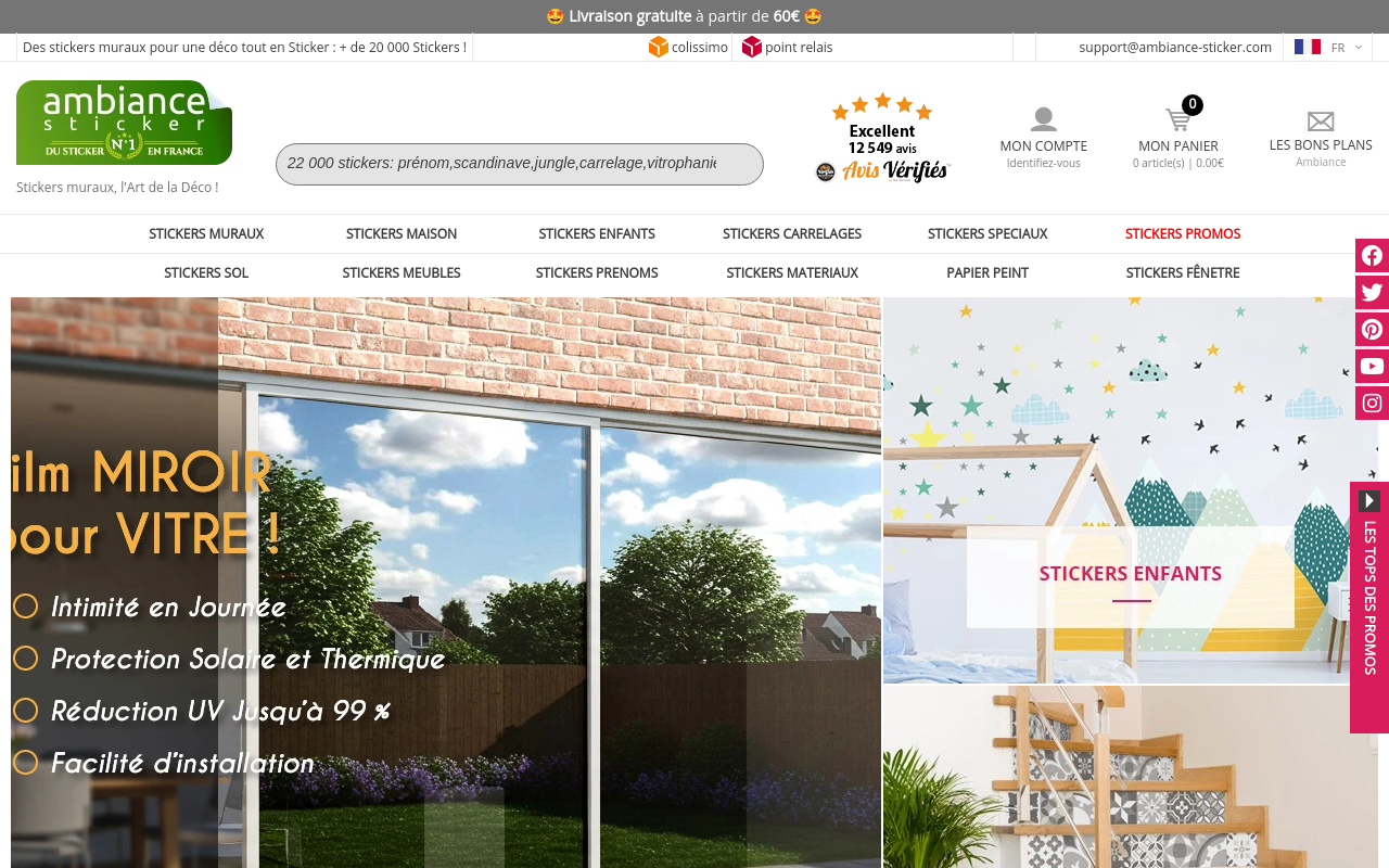 Screenshot von ambiance-sticker.com