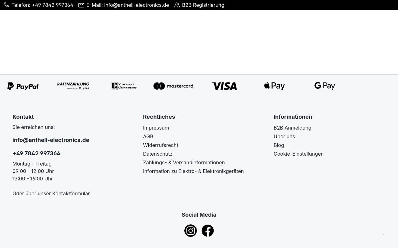 Screenshot von anthell-electronics.de