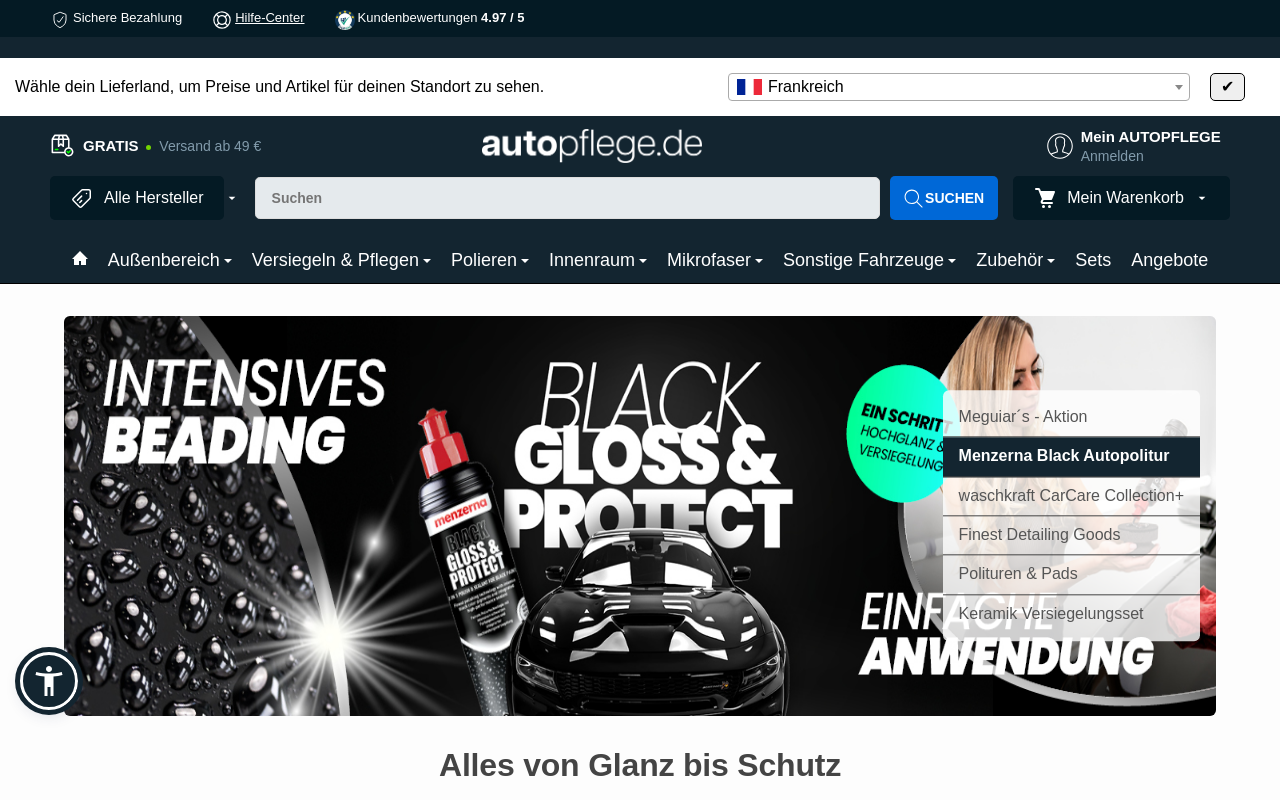 Screenshot von autopflege.de