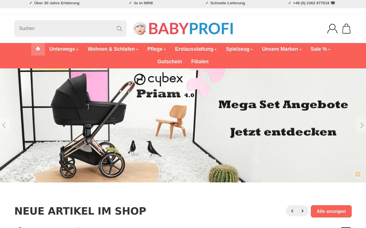 Screenshot von babyprofi.de
