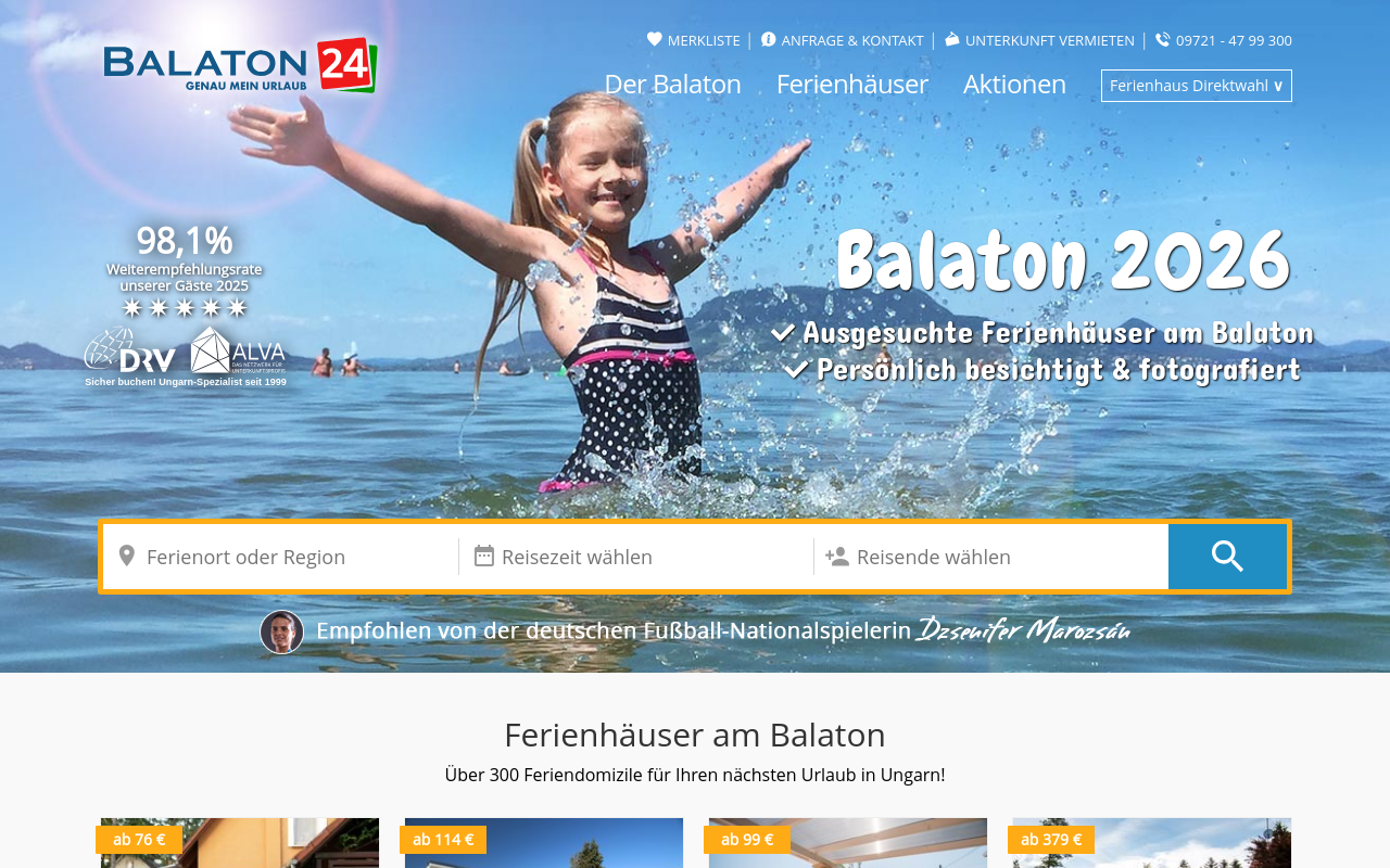 Screenshot von balaton24.de