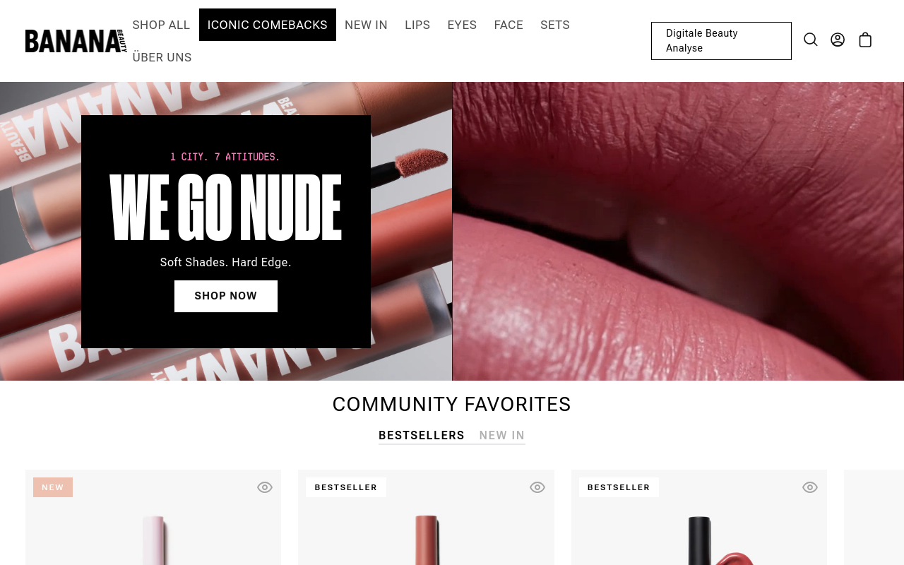 Screenshot von bananabeauty.de