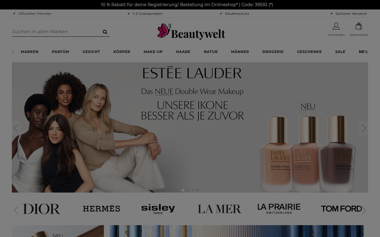 Screenshot von beautywelt.de
