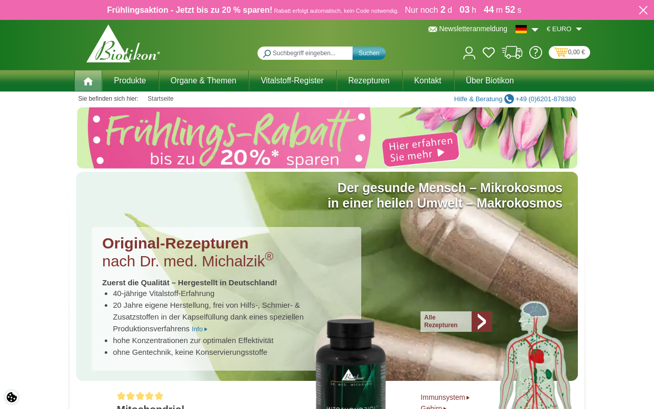 Screenshot von biotikon.de
