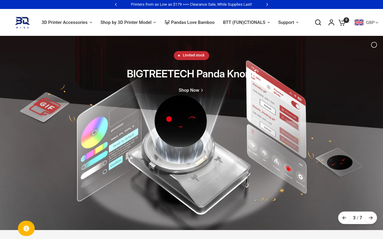 Screenshot von BIQU Technology Co. Ltd.