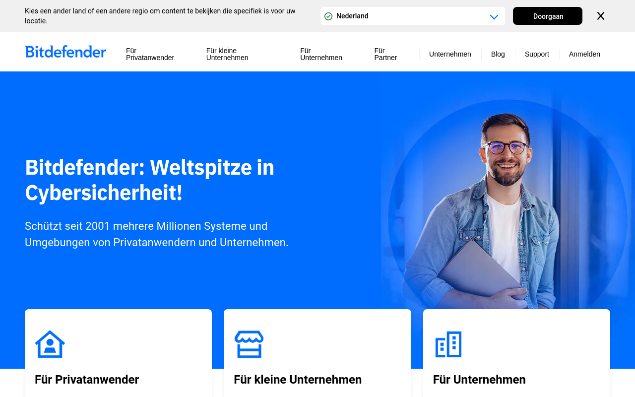 Screenshot von bitdefender.de