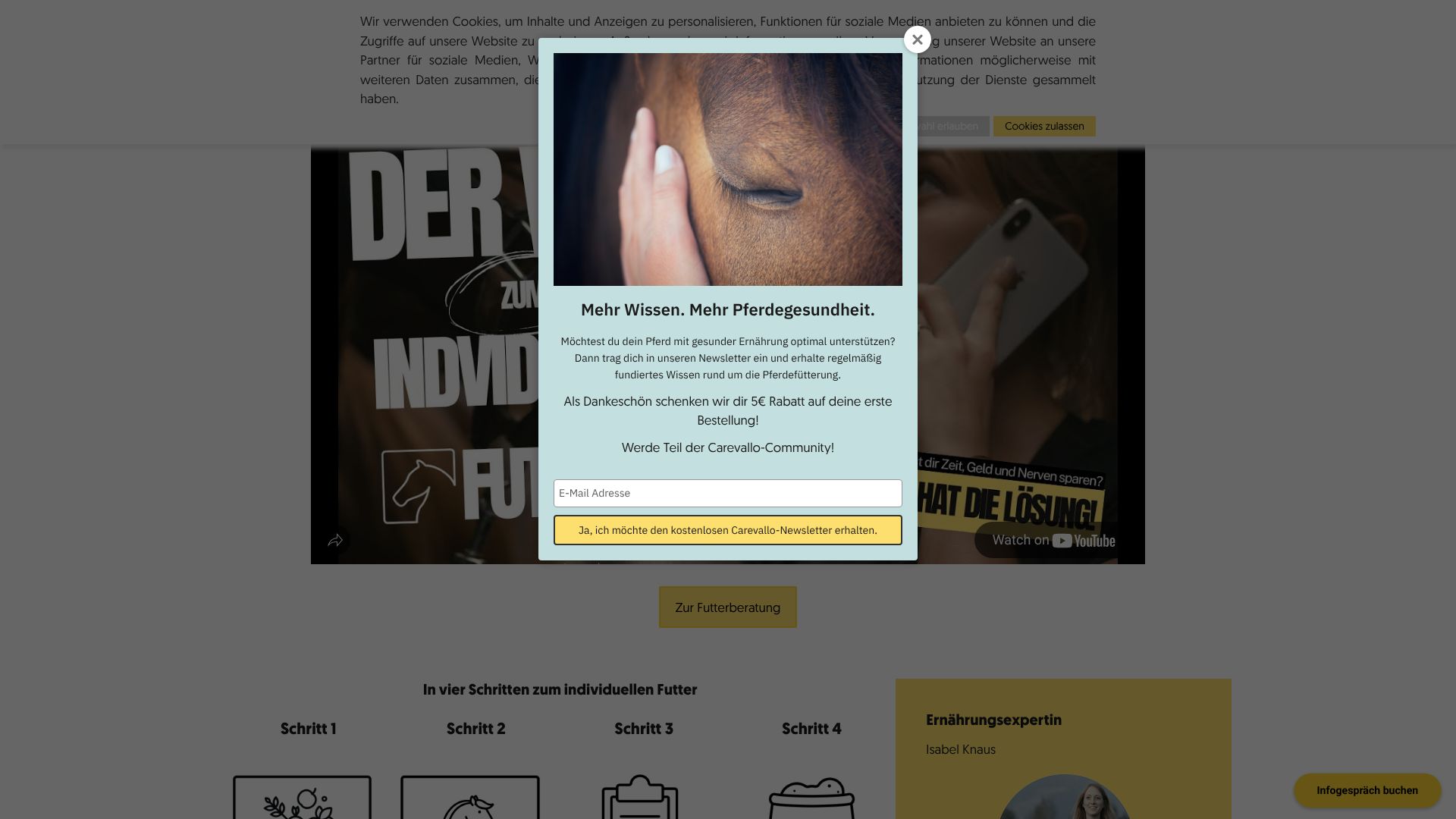 Screenshot von Carevallo