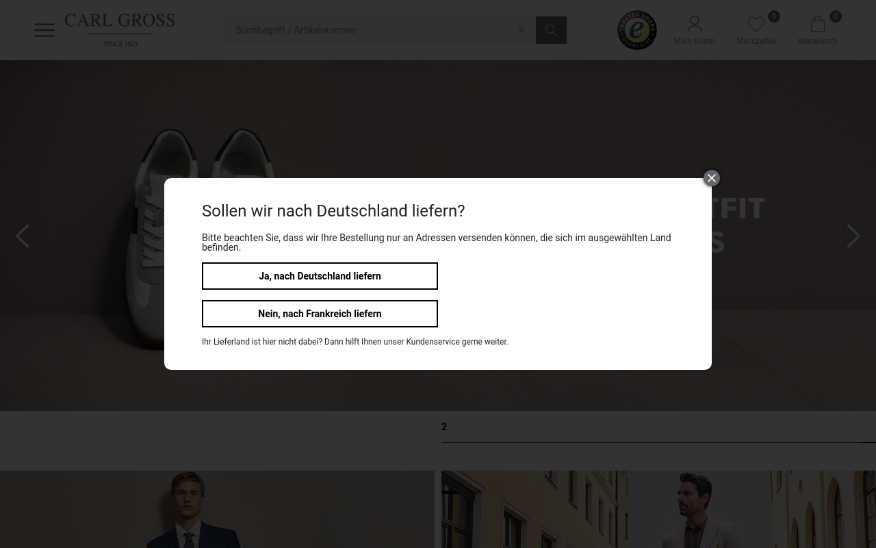 Screenshot von carlgross.de