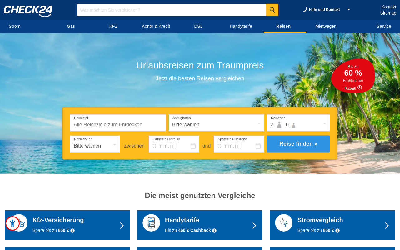 Screenshot von check24.net