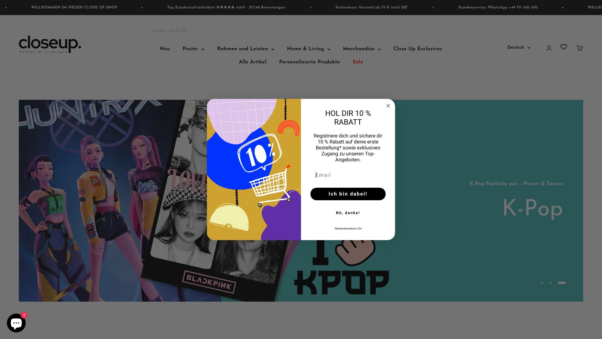 Screenshot von closeup.de