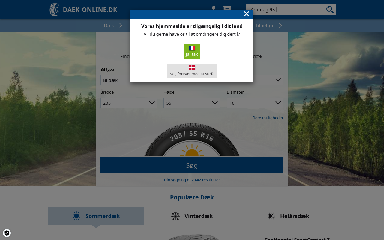 Screenshot von daek-online.dk