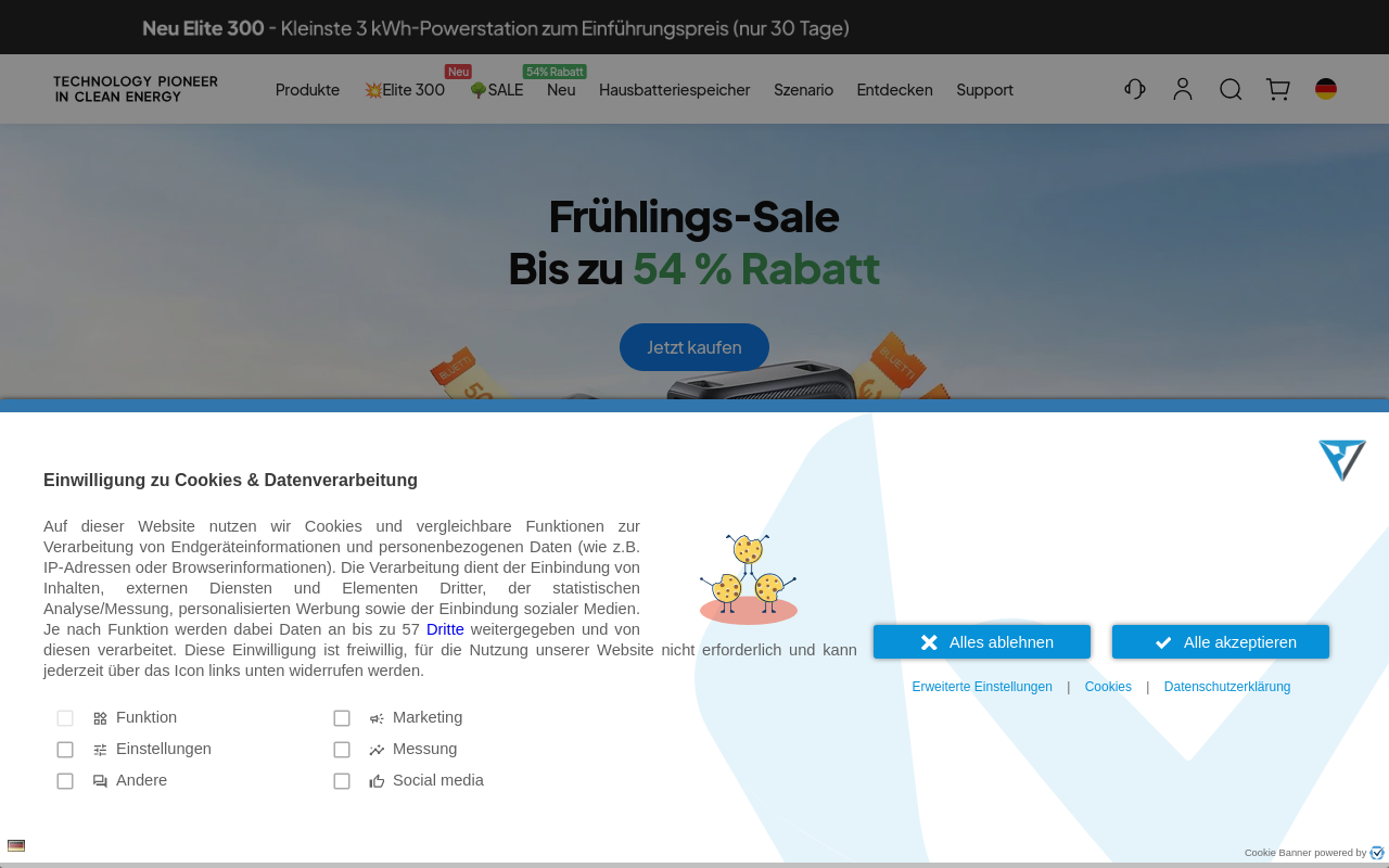 Screenshot von BLUETTI DE