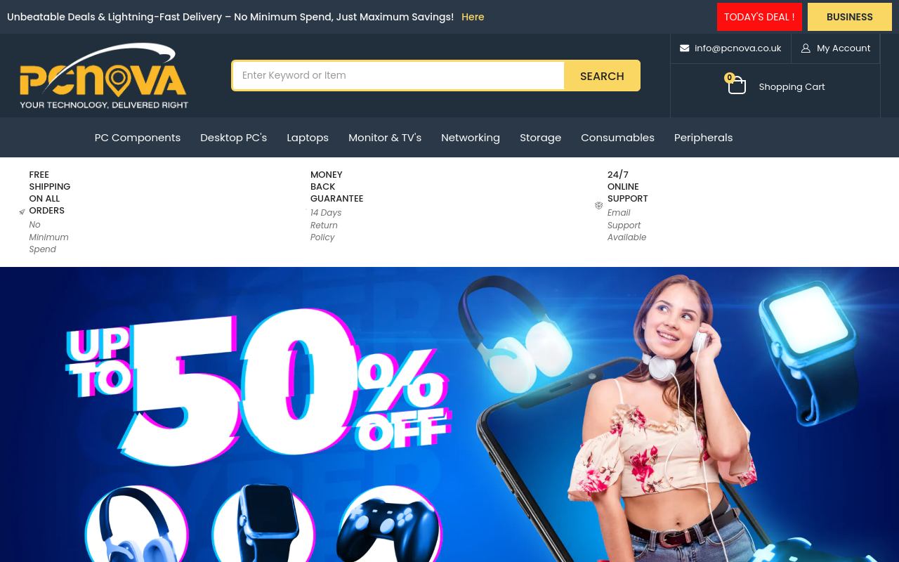 Screenshot von ITSupplies.uk