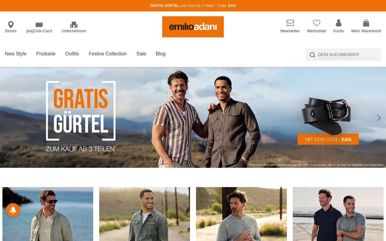 Screenshot von emilioadani.com