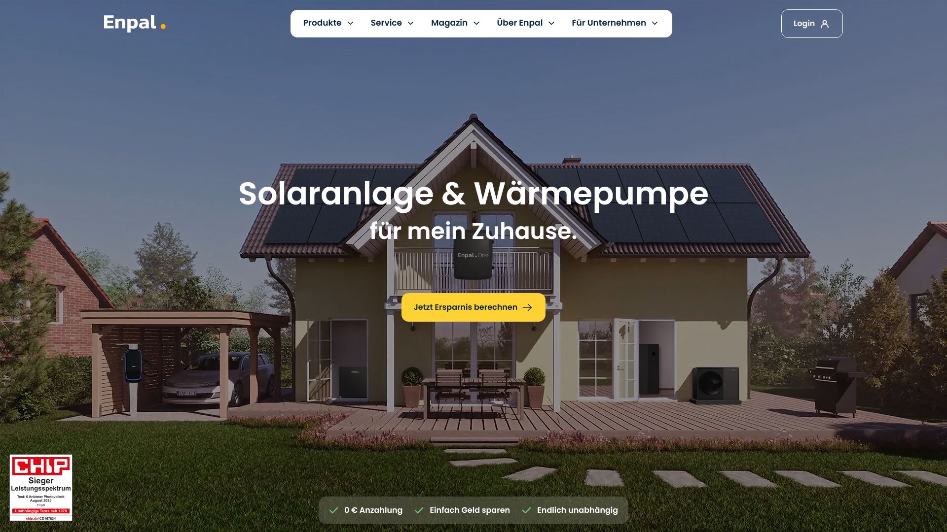 Screenshot von enpal.de