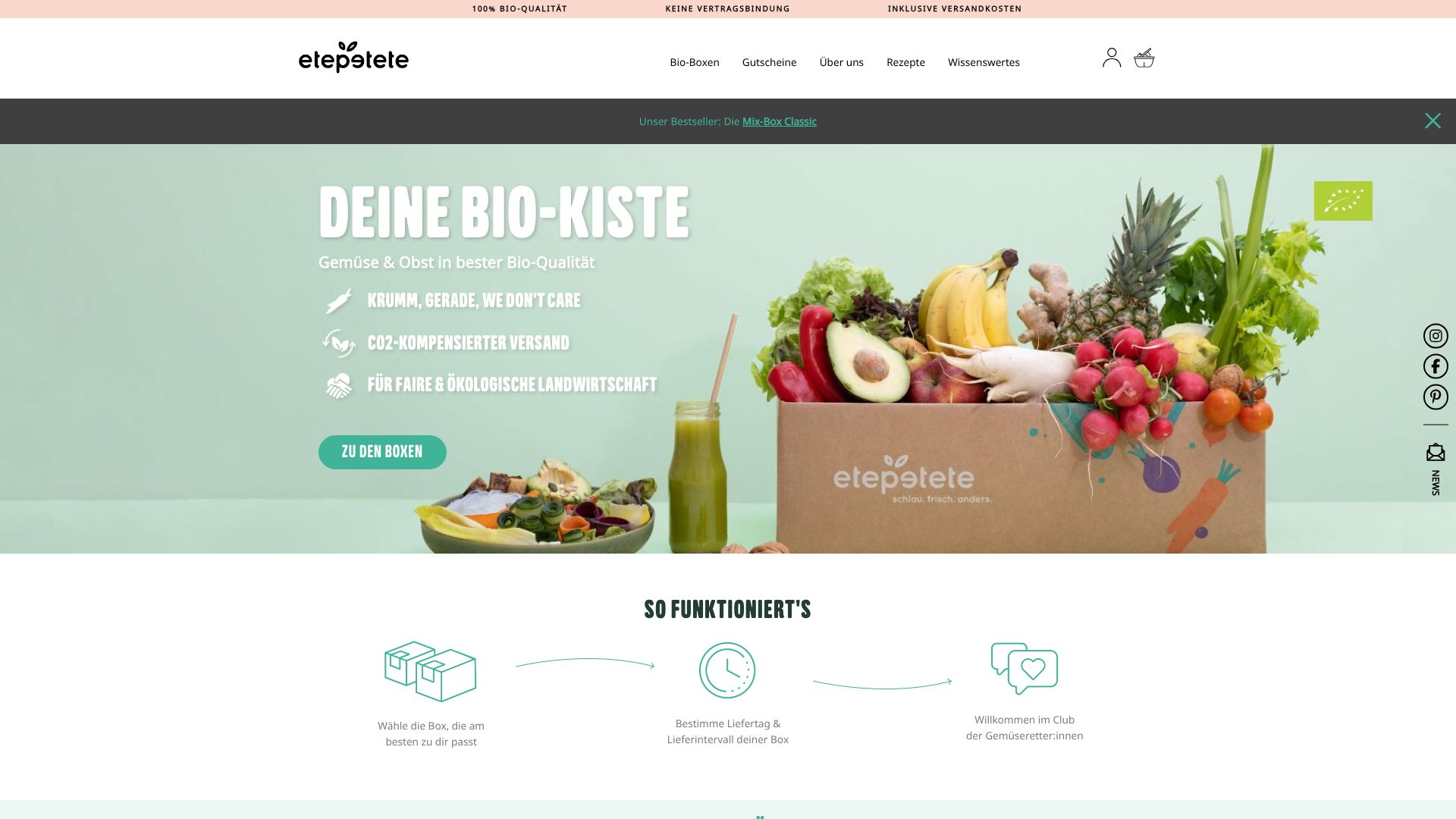 Screenshot von etepetete-bio.de