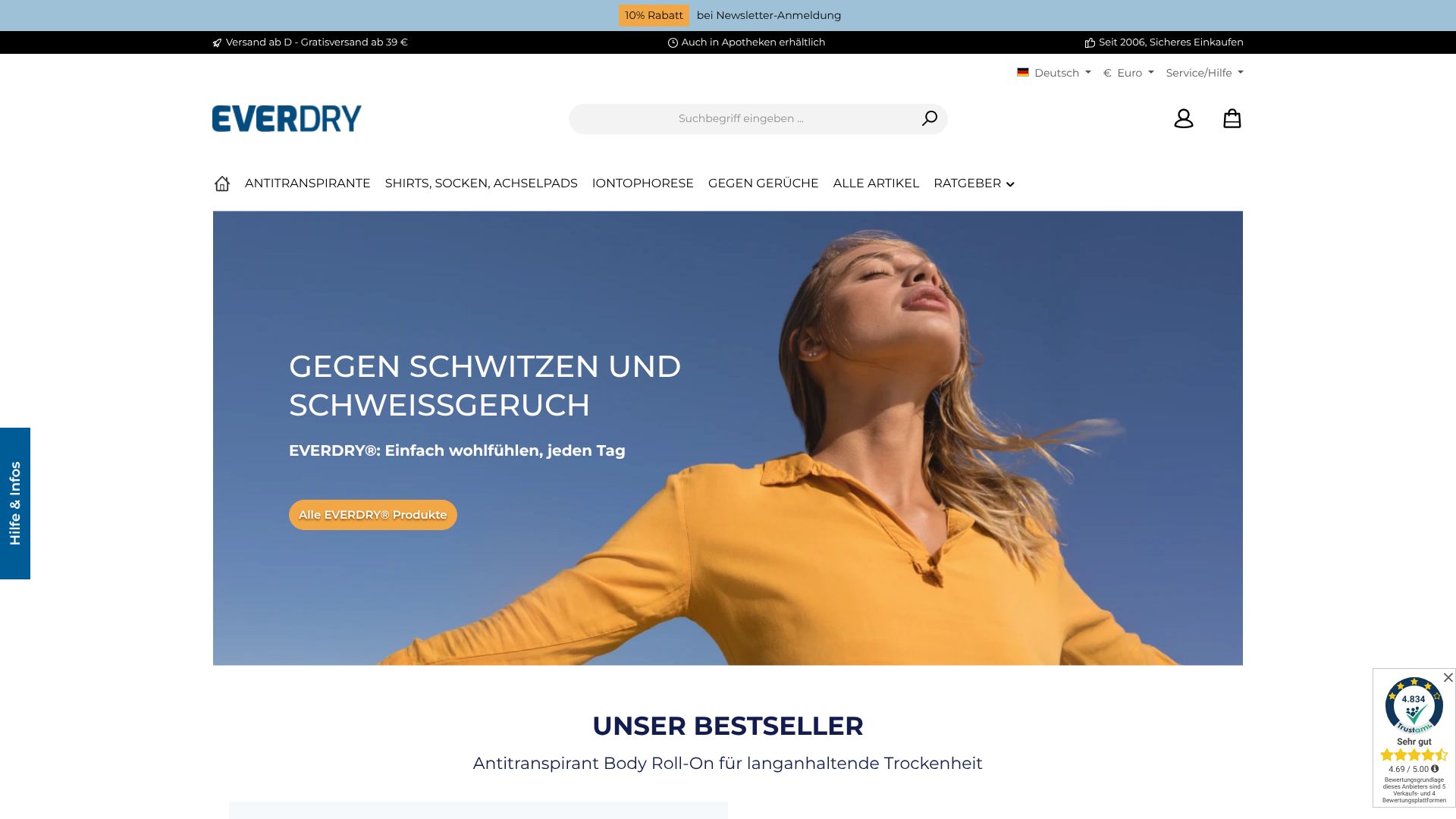 Screenshot von Everdry