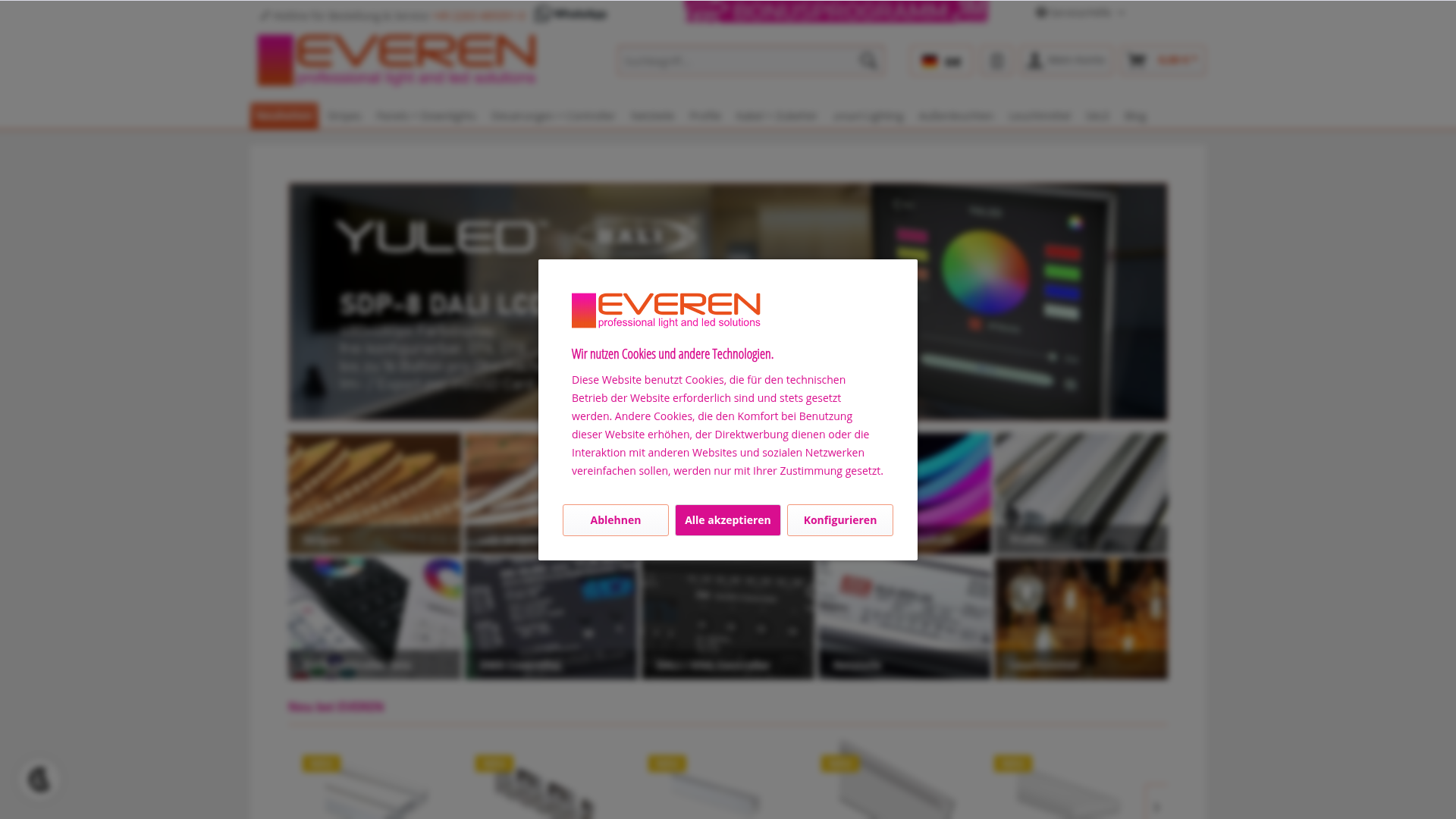 Screenshot von everen.de