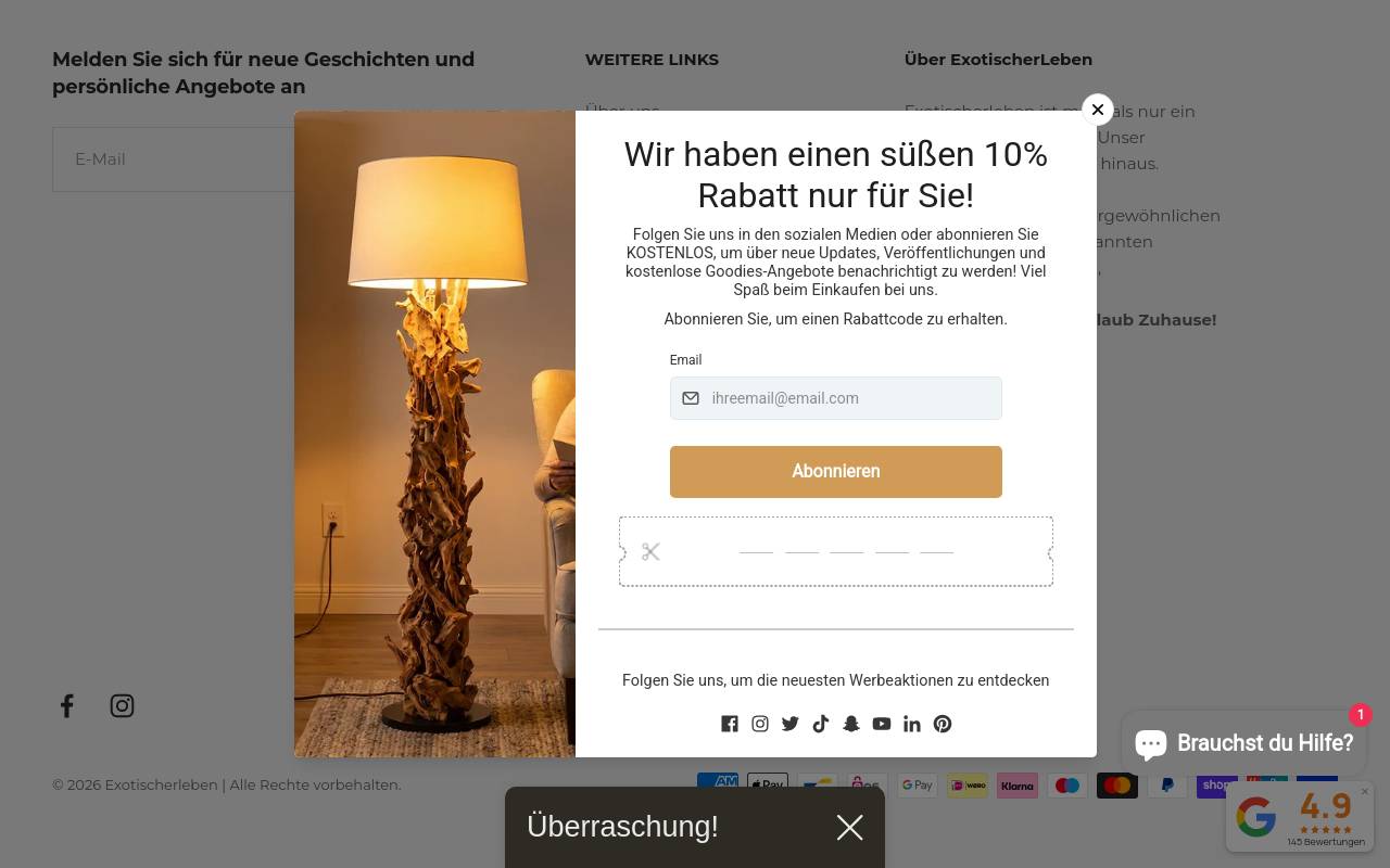 Screenshot von Exotischerleben
