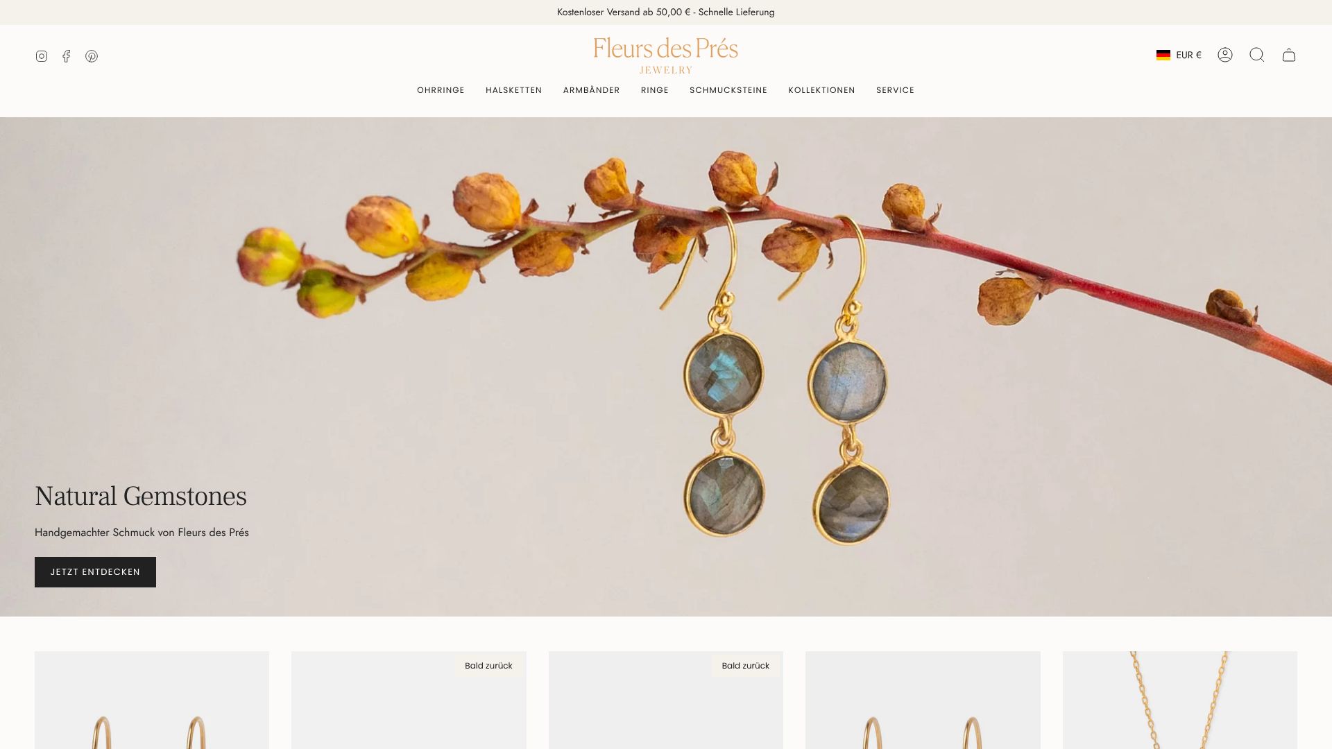 Screenshot von fleursdespres.de