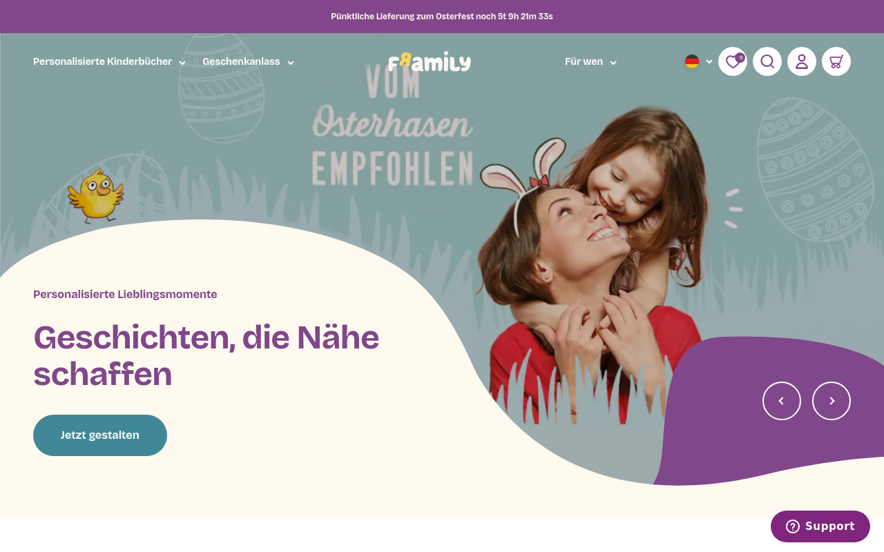 Screenshot von framily.de