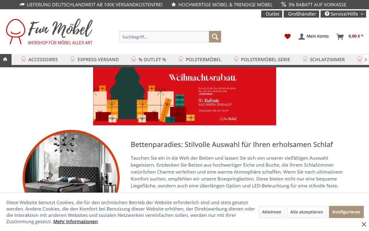 Screenshot von fun-moebel.de