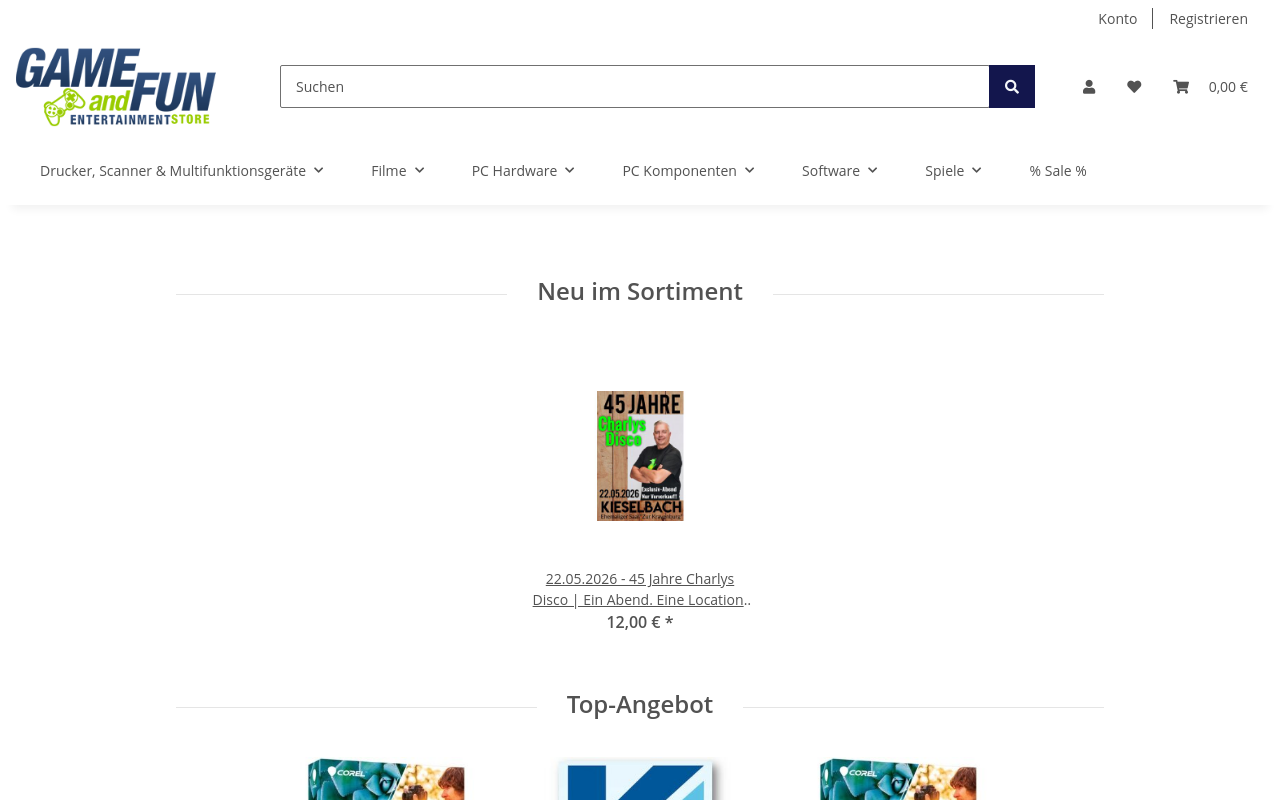 Screenshot von game-and-fun.de