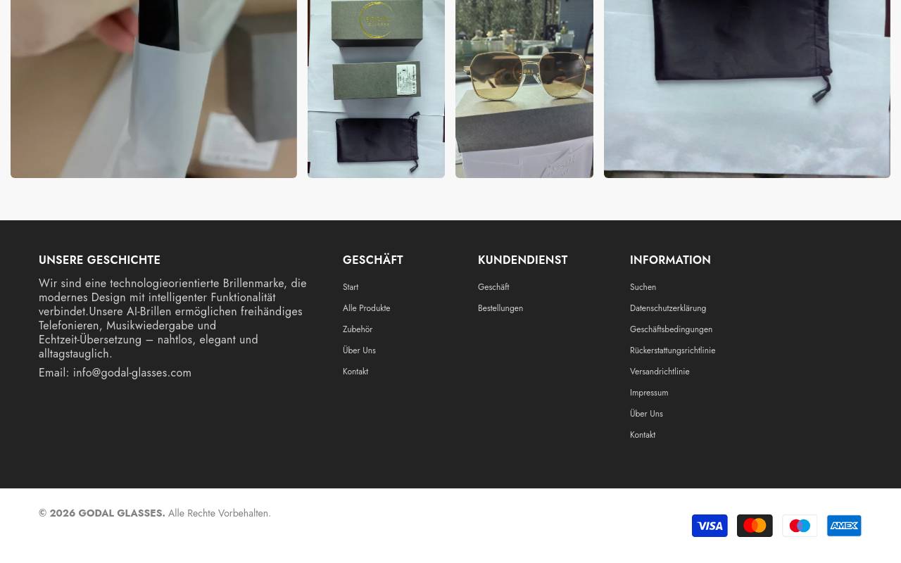 Screenshot von godal-glasses.com