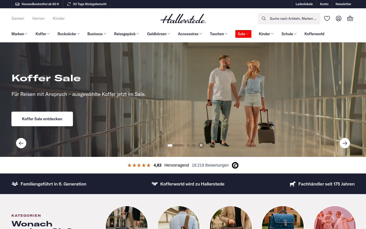 Screenshot von hallerstede.de