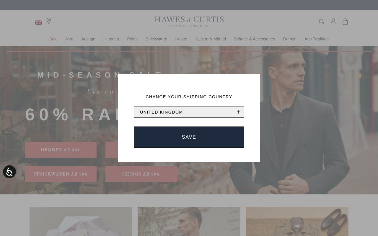 Screenshot von hawesandcurtis.de