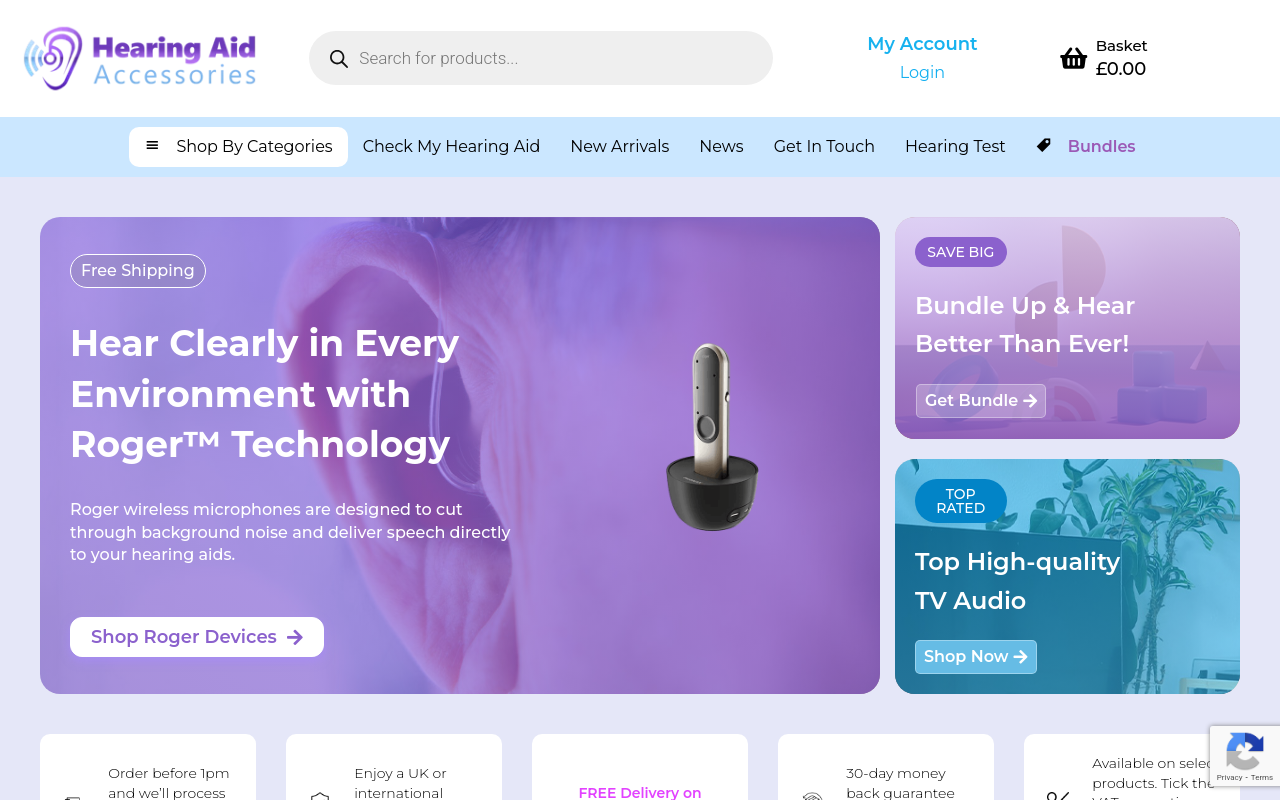 Screenshot von hearingaidaccessories.co.uk