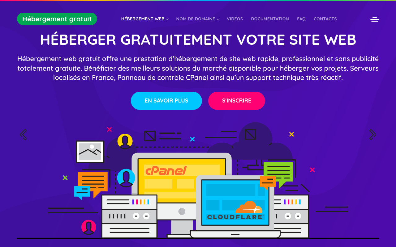 Screenshot von hebergementwebgratuit.com