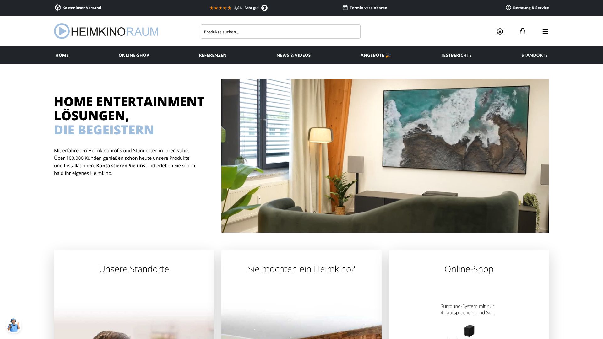 Screenshot von HEIMKINORAUM