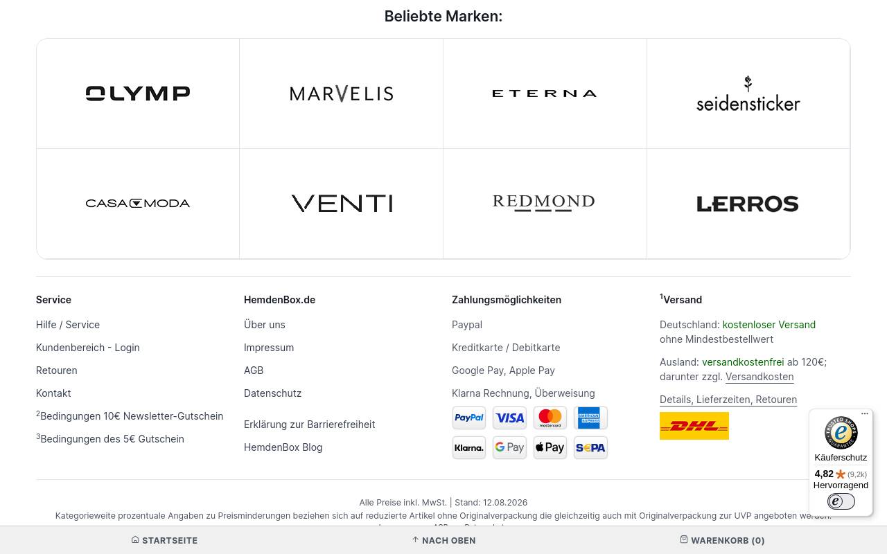 Screenshot von hemdenbox.de