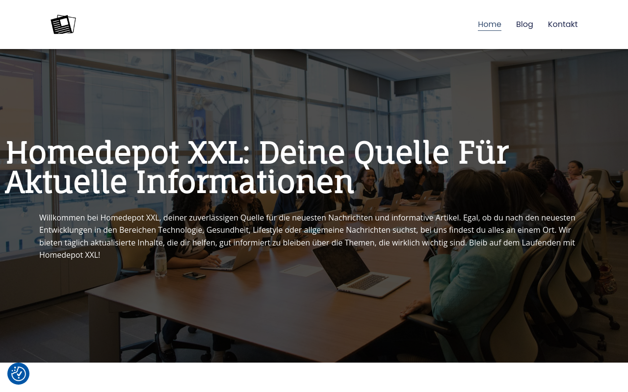 Screenshot von homedepotxxl.de