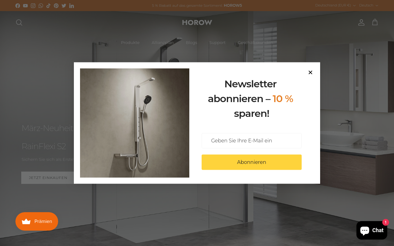 Screenshot von horow.de