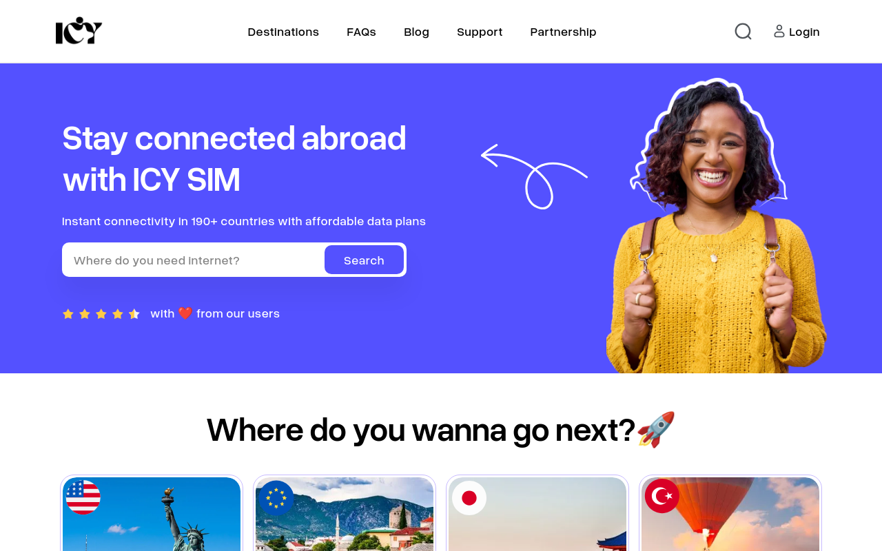 Screenshot von icysim.com