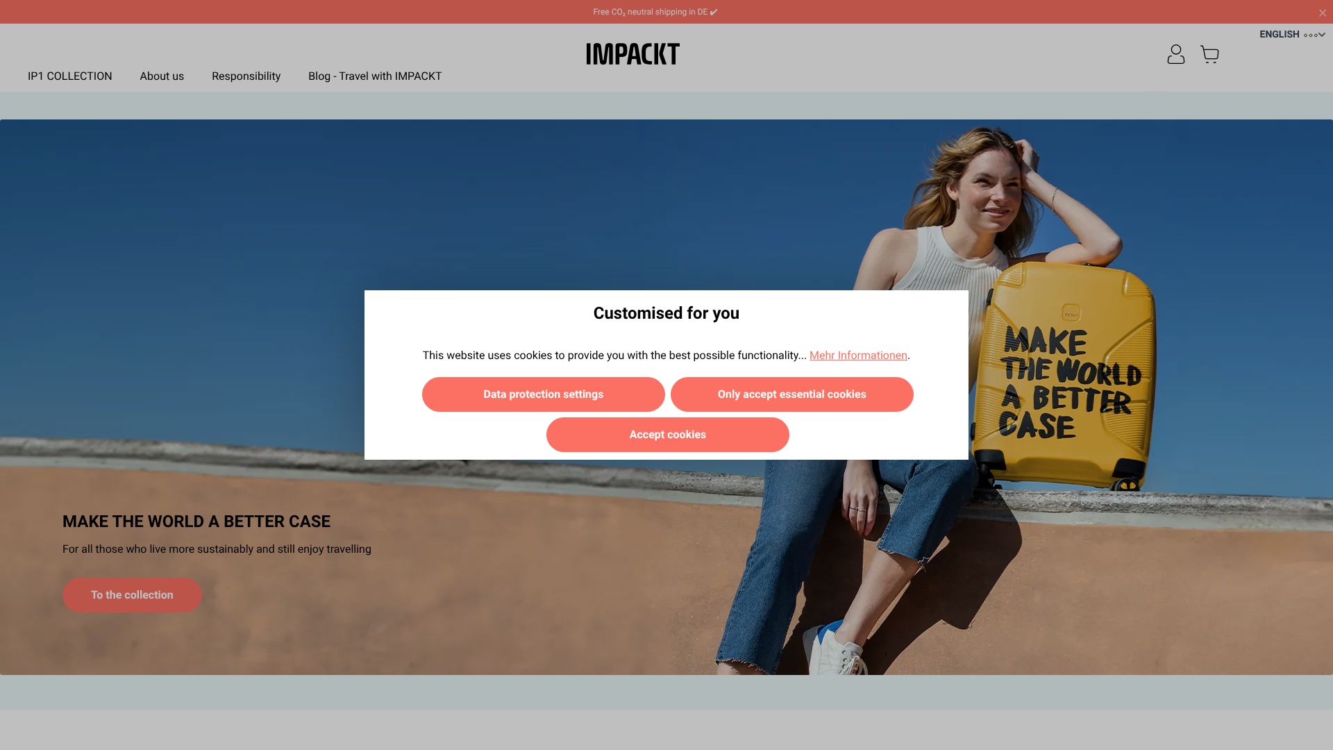 Screenshot von impackt.de
