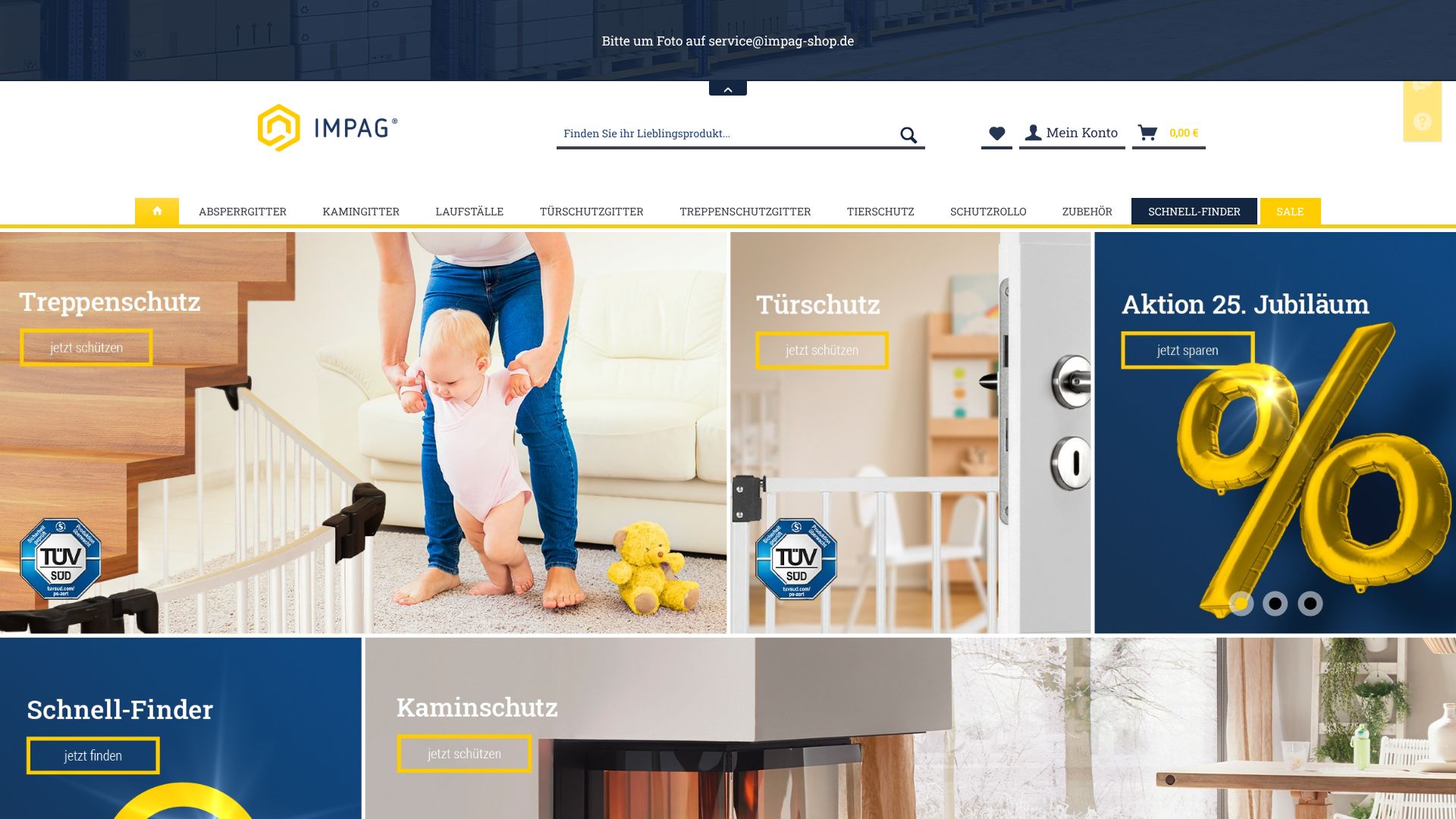 Screenshot von impag-schutzgitter.de