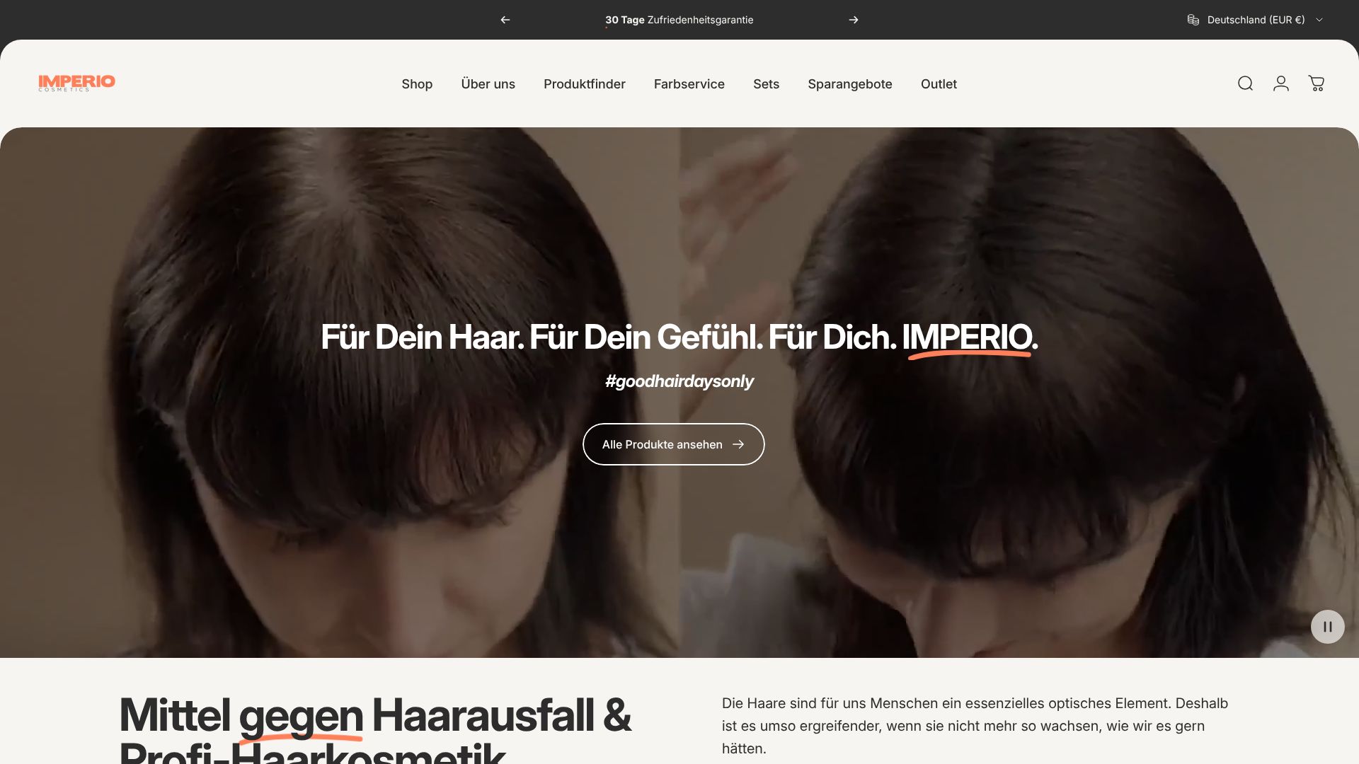 Screenshot von imperio-shop.de