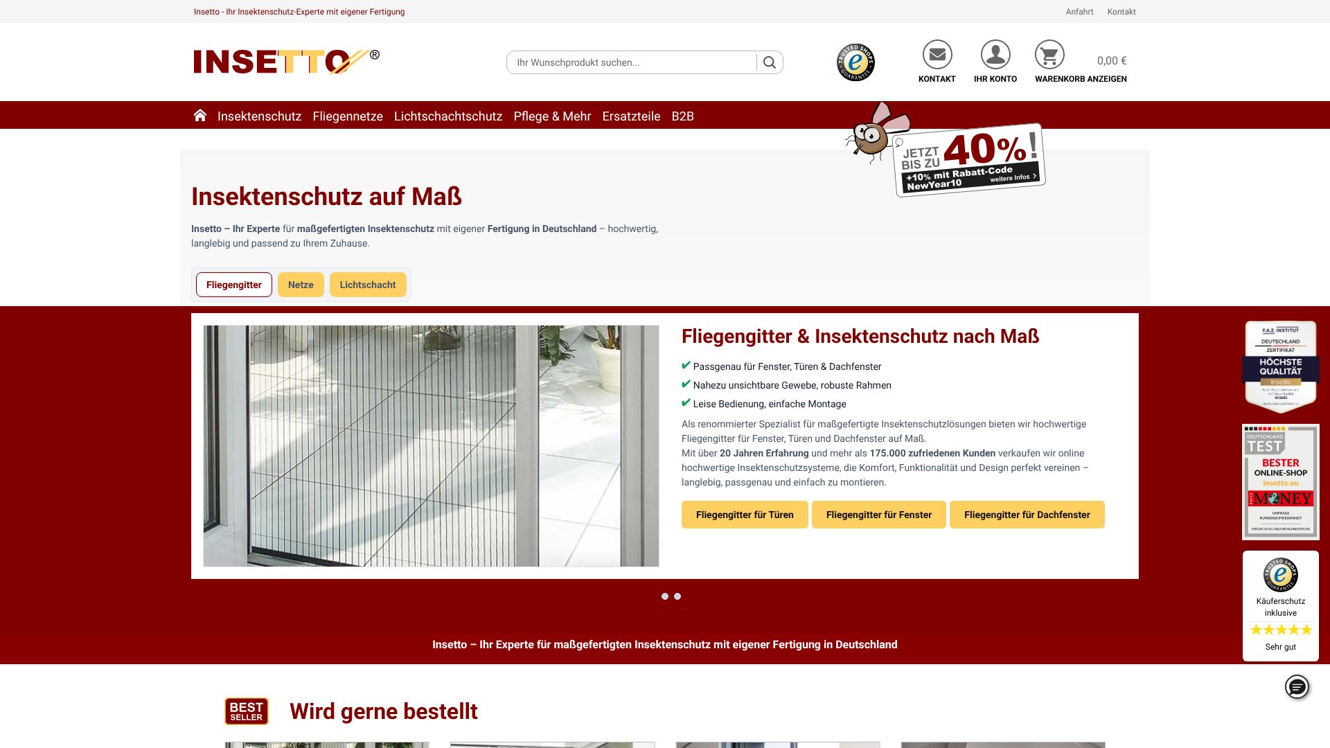 Screenshot von Insetto