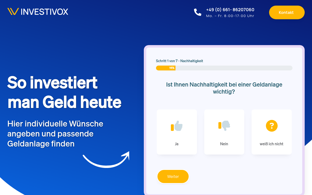 Screenshot von investivox.de