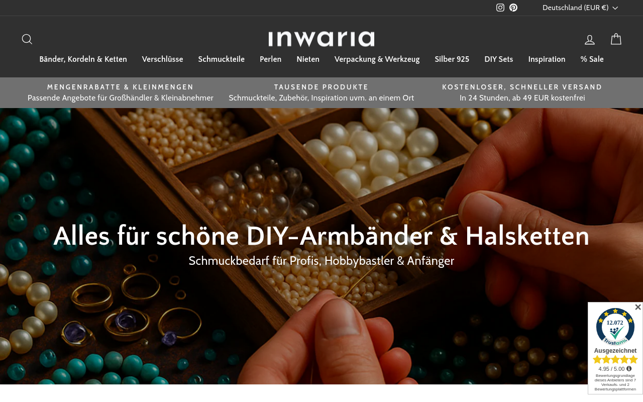Screenshot von inwaria.de
