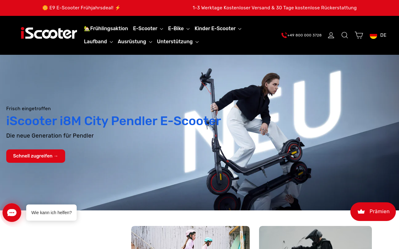 Screenshot von iscooterglobal.de