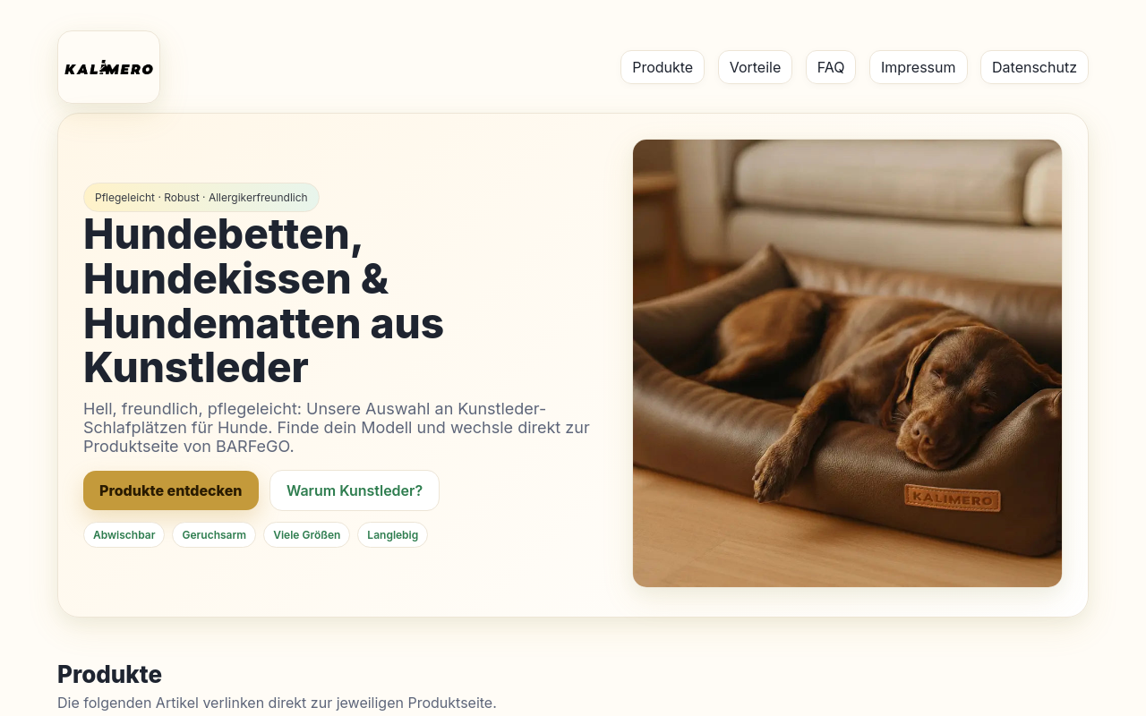 Screenshot von BARFeGO